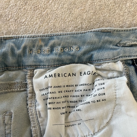 American Eagle High Rise Jeggings - Light Wash - Picture 4 of 4